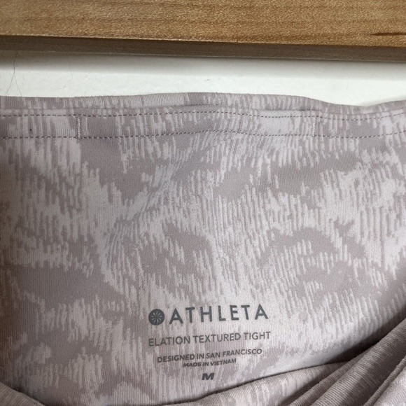 Athleta Elation Tights Pink Women’s Size M High Rise Abstract Floral - Picture 4 of 8